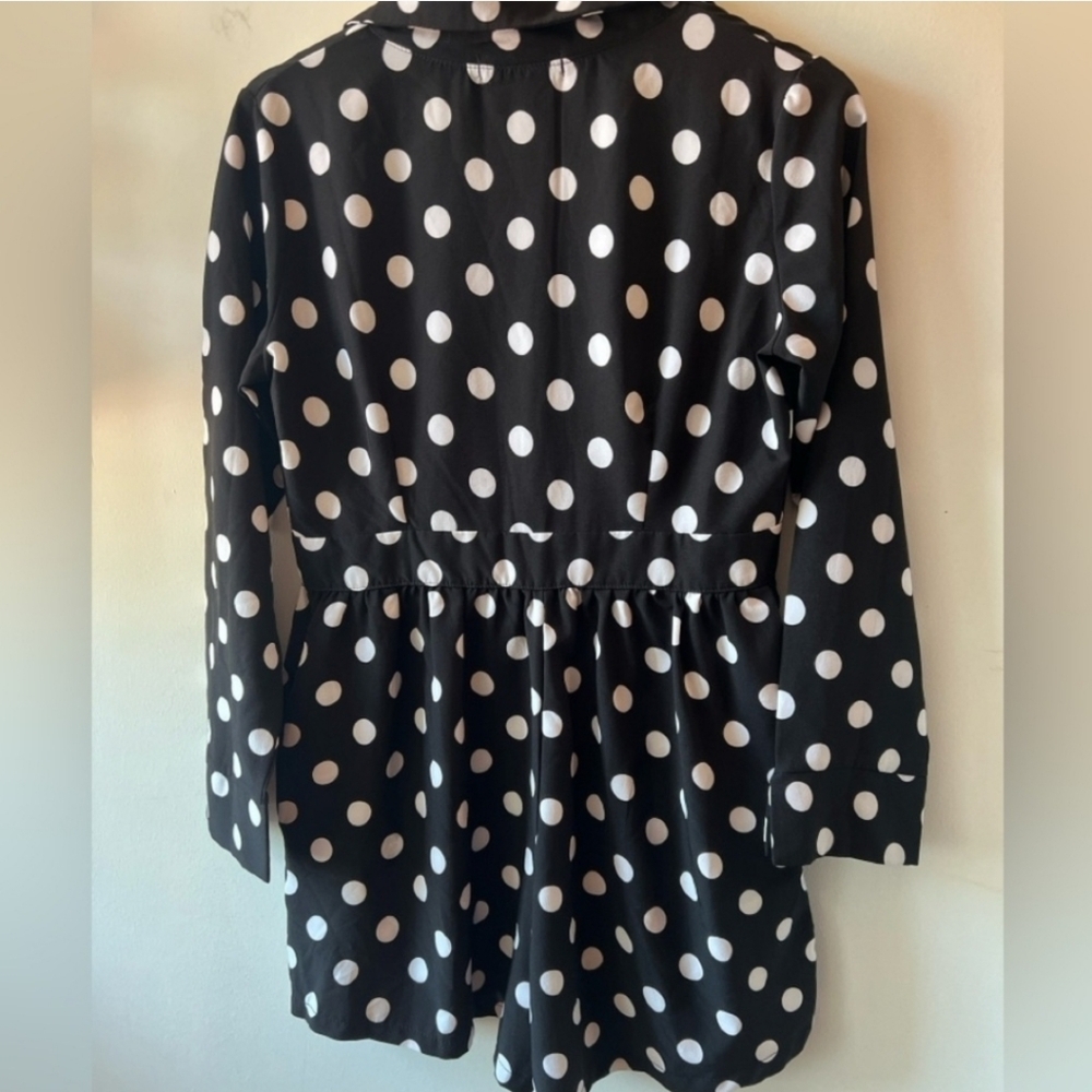 CBR Black & White Polka Dot Romper L - Picture 5 of 9